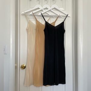 J.Crew Washable 100% Silk Slip Dress Set of 3